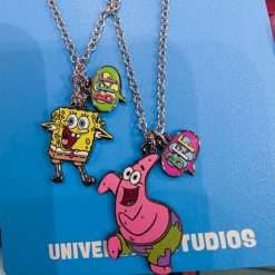 Alternative view of Universal Studios SpongeBob Patrick Best Friends BFF Necklace Set