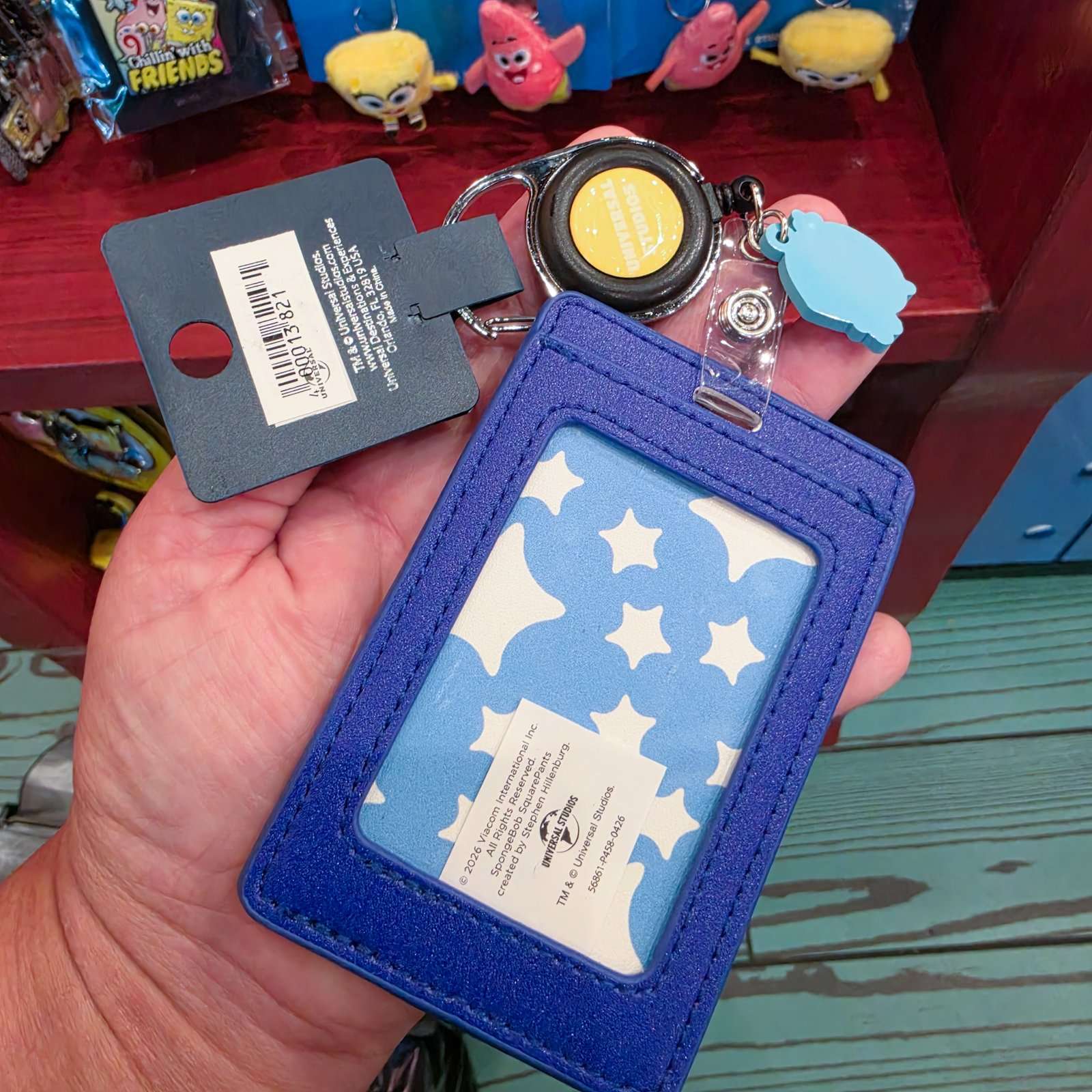 Universal Studios SpongeBob SquarePants Retractable Badge Reel - Image 2